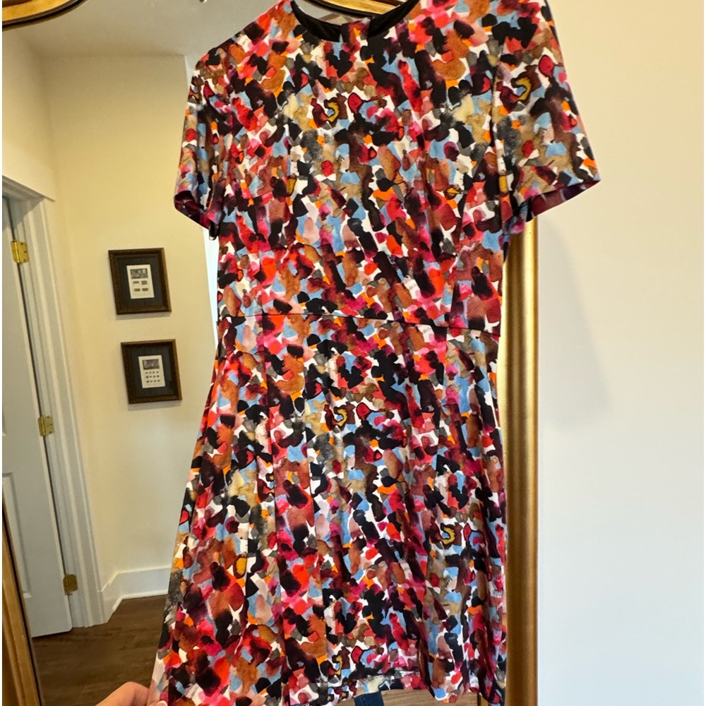 French connection dress multicolored with pockets worn once